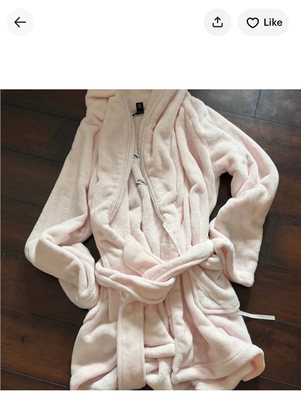 Victoria's Secret Plush Blush Pink Robe